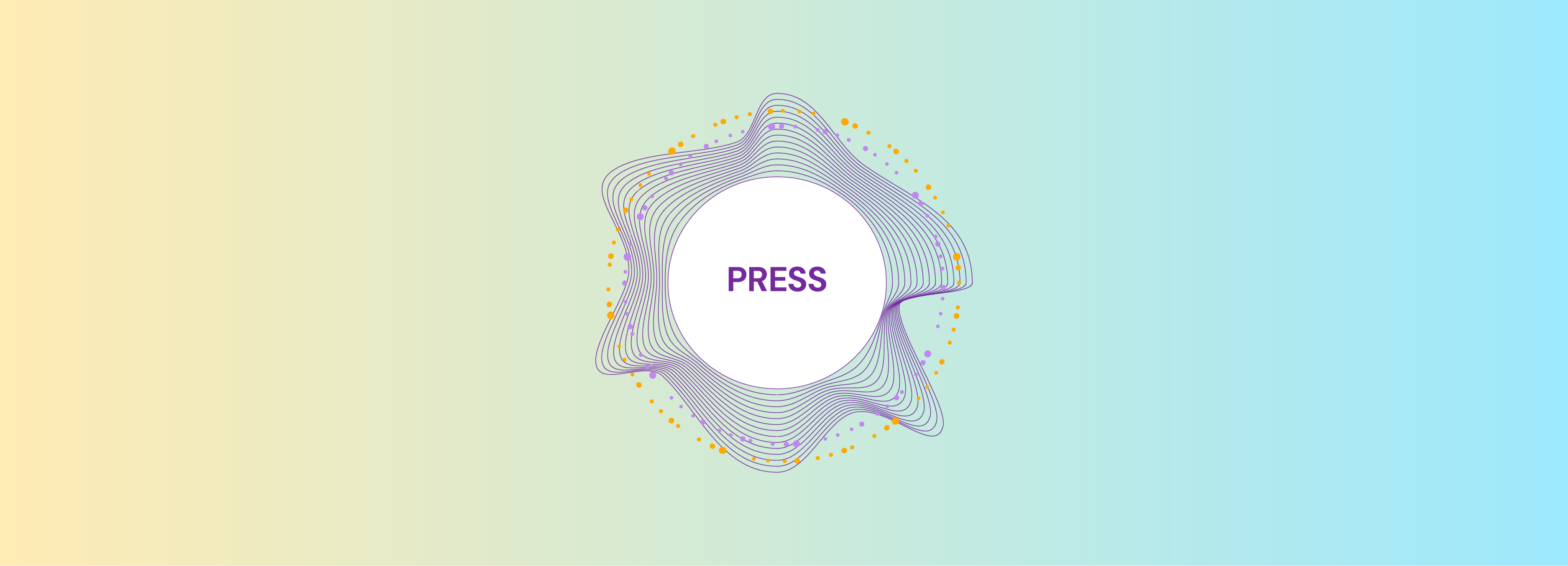 Press Image On Yellow and Blue Background