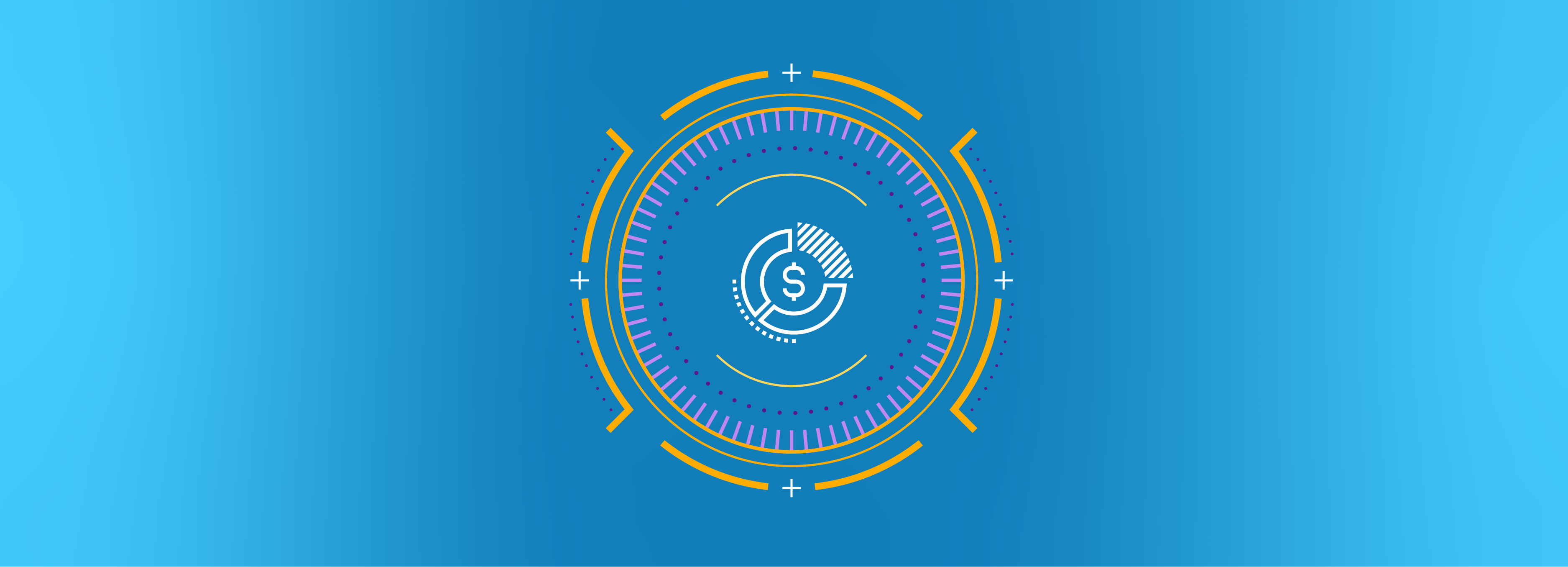 Mortgage Operations Icon on Blue Background