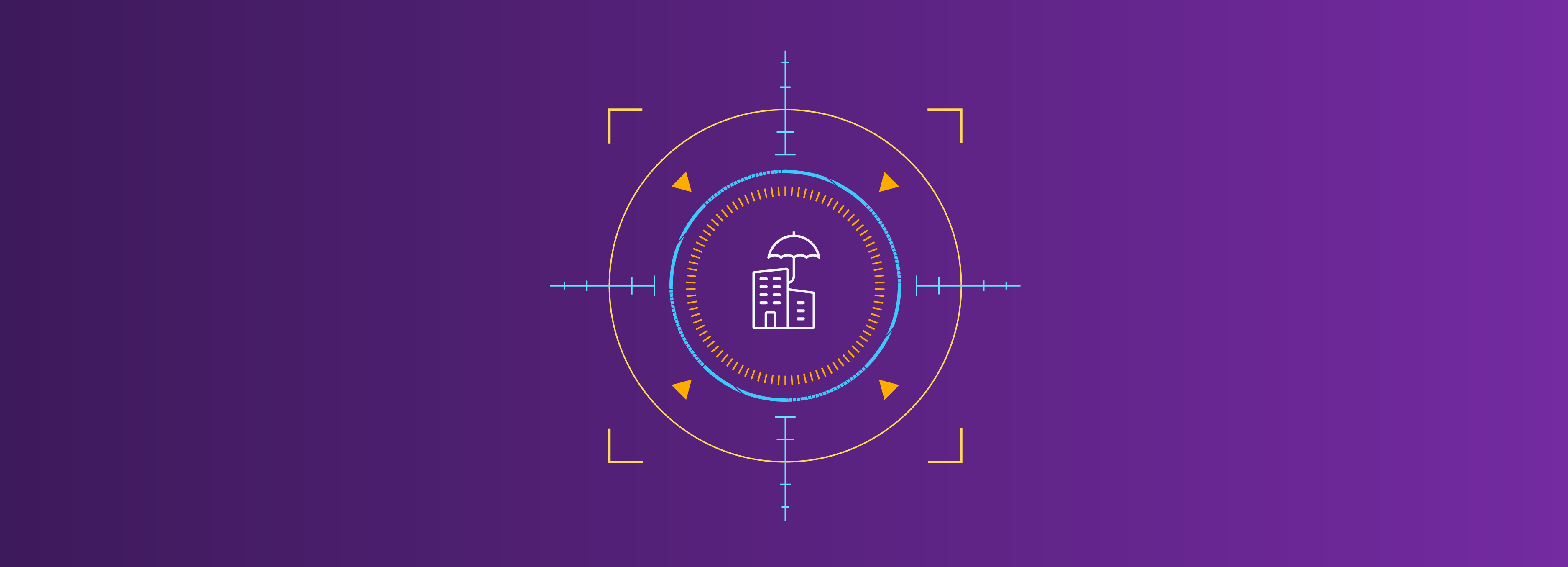 Property Management Icon On Purple Background